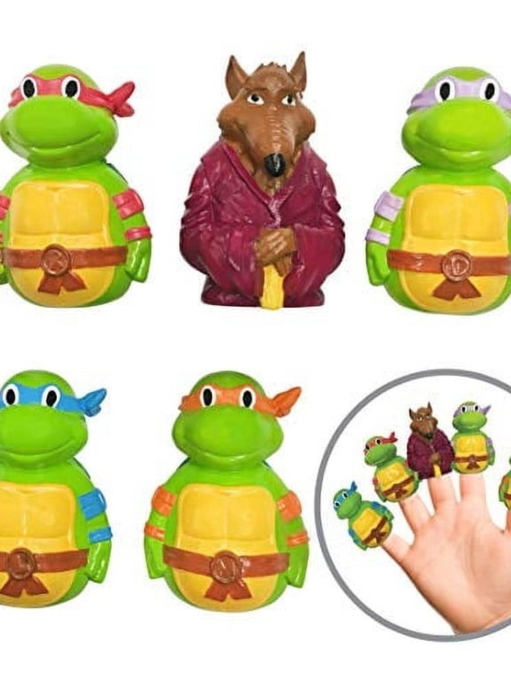 Nickelodeon TMNT Teenage Mutant Ninja Turtles finger puppets | 5pc